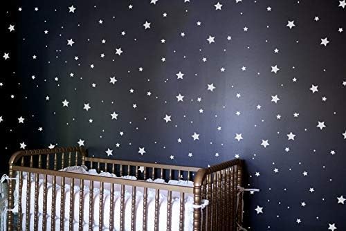 155 Pcs White Star Wall Decals β Peel and Stick, Removable Vinyl Stickers for Kids Rooms, Nurseries & Home Decor (Matte White, 1-4 Inch Stars)