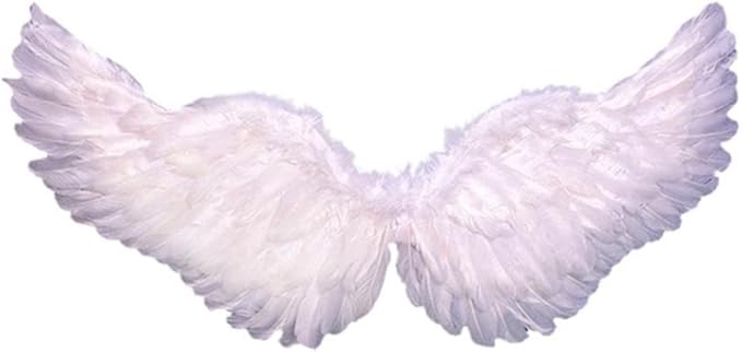 Angel Feather Wings, Lightweight Carnival Costume with Elastic Straps, Bright Color Cosplay Photography Props