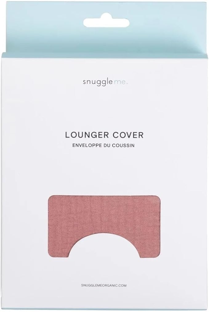snuggle me Baby Lounger Muslin Curve Cover - Organic Cotton Fabric - Gumdrop