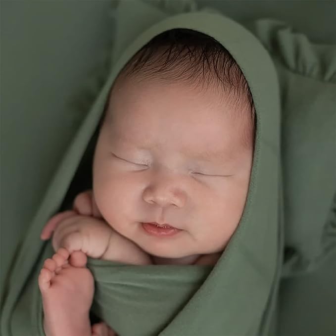 Newborn Photography Props Swaddle Newborn Wraps for Baby Boys Girls Infant Baby Photo Props Shoot Stretch Blanket