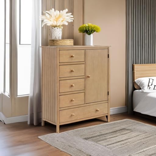 Soho Baby Everlee Chifferobe, Honey Wood