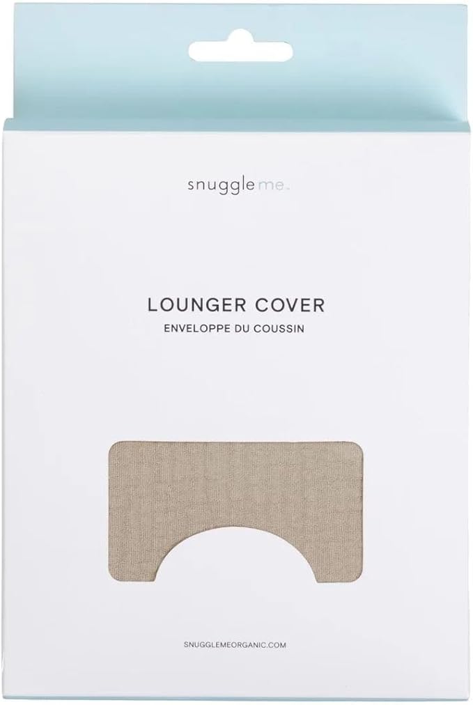 snuggle me Baby Lounger Muslin Curve Cover - Organic Cotton Fabric - Birch