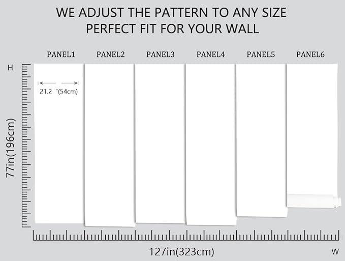Modern Simple and Stylish Floral Wallpaper, Chinese Style Wall murals, Large Wall Background Decoration(Non-self-Adhesive)