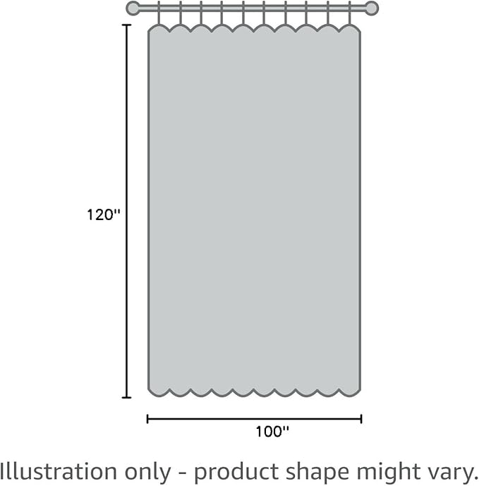 jinchan Beige Linen Blend Curtain 120 Inches Extra Long 1 Panel for Sliding Door, Light Filtering 100 Inches Extra Wide Patio Door Natural Drape with Rod Pocket Back Tab (100W x 120L, Ecru)