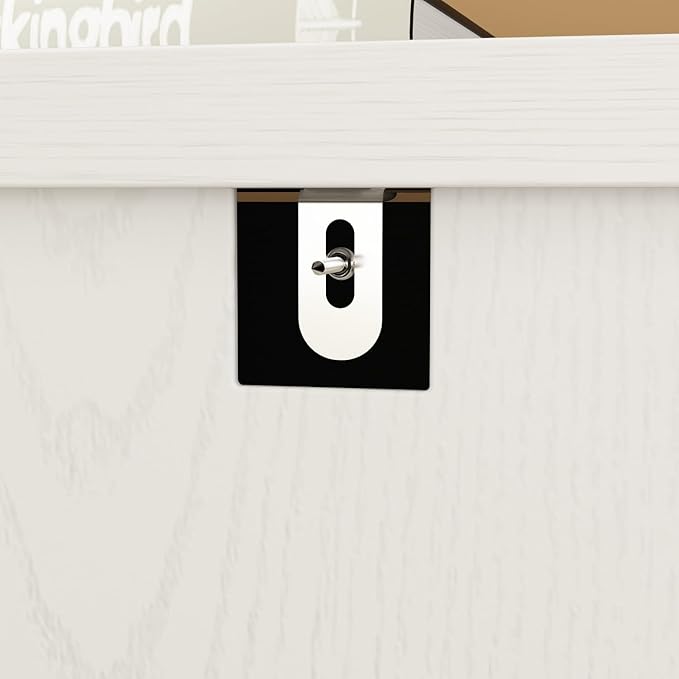 White Dresser for Bedroom 9 Drawer Dresser, Chest of Drawers Wide Dresser with Wood Knobs, Modern Dresser Drawer Chest, Living Room Hallway, Wood Grain, 15.7”D x 47.2”W x 27.6”H