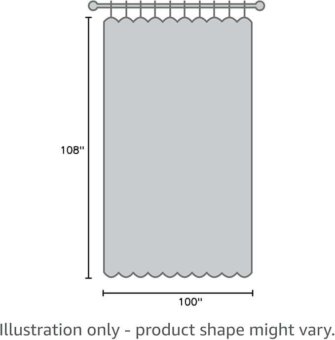 PrinceDeco 100% Blackout Curtains Linen Blackout Curtains 108 Inches Long Room Divider Curtains for Bedroom/Living Room Patio Curtains Thermal Insulated with White Liner,W100 X L108,Stone