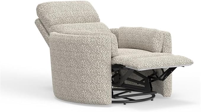 Pemberly Row Contemporary Power Swivel Glider Recliner (Two Pack) with USB Charging Ports and 2 Comfort Pillows for Living Room