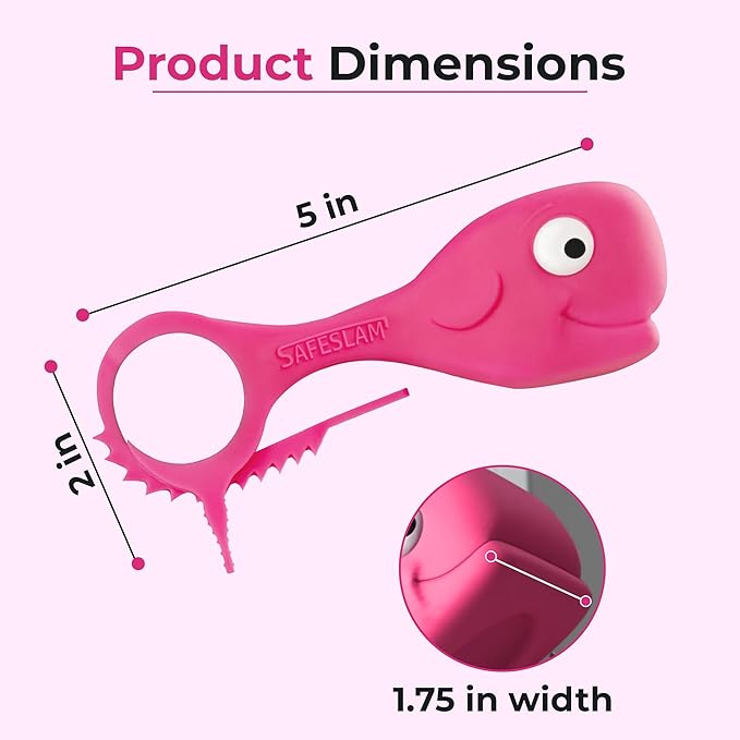 Baby Proofing Door Stopper, Door Pinch Guards Protect Child Fingers & PET Tails. Baby Safety Finger Protectors Prevent Pinch Injuries β Kids and Adults Love Whale Pinch Guard(Pink Pack of 2)