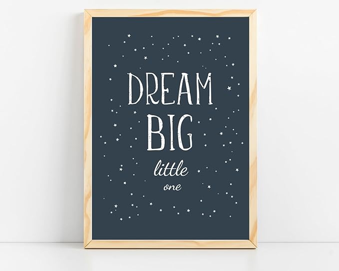VUVUKU Nursery Wall Art Space Themed Decor For Baby Boy Print Kids Room Prints