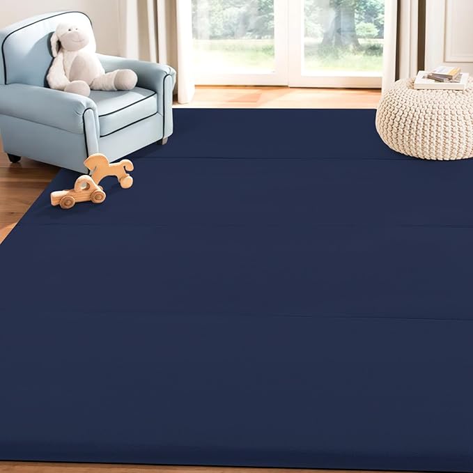 MeMoreCool Kids Floor Futon Mattress, Play Mat Muscle Mat Large 6x4 FT, Thicken Foam Tatami Mattress for Children Play Area, Foldable Sleeping Crawling Pad for Playroom