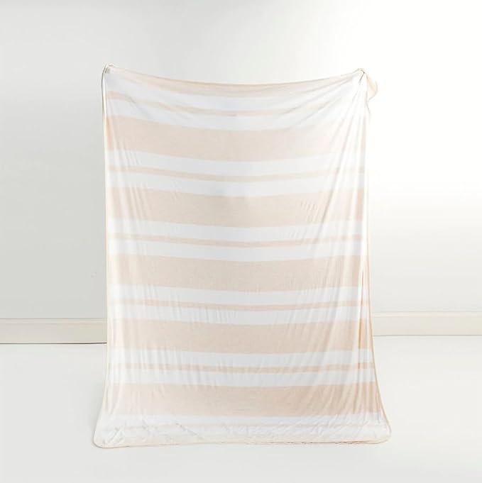 Little Sleepies Cloud Blanket, Soft Viscose from Bamboo Toddler & Baby Blanket for Boys & Girls, Lightweight, Perfect for Hot Sleepers, 65" x 85", Oversized (Oatmeal Heather)