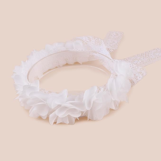 New Model Children Girl Lace Headbands Lace Flower Hairbands 2pcs Hair Accessories Gift for Children (lace-11)