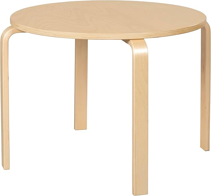 Bentwood Kids Table and Chairs Set, Kids Furniture, Blue, 5-Piece