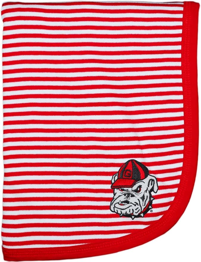 Creative Knitwear Georgia Bulldogs Striped Baby and Toddler Blanket