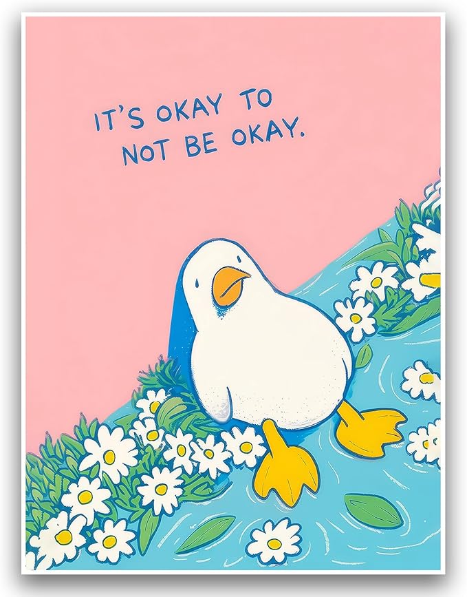 Kid's Room Wall Decor Nursery Poster Cute Animal Picture Animal Wall Art 12x16 Inch Unframed Poster for Boy and Girls Room Baby Room BedRoom BathRoom Office Therapy Room Mental Health Awareness Gift