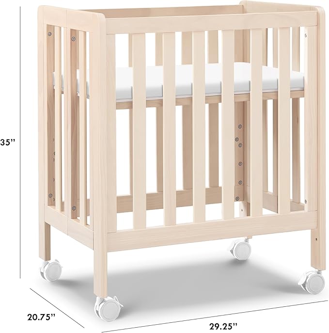 Carter's by DaVinci Colby Grow 6-in-1 Convertible Crib - Portable Bassinet to Full-Size Baby Crib w/Removable Wheels, Toddler Bed, Junior, Full-Size Bed - GREENGUARD Gold Certified - Easy to Assemble