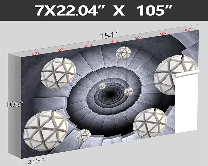 XMPMBM-3d planar Fabric Nursery Room Wallpaper Grey Abstraction Art Bathroom Wall Mural-W 154" X H 105"(112 Square Foot)