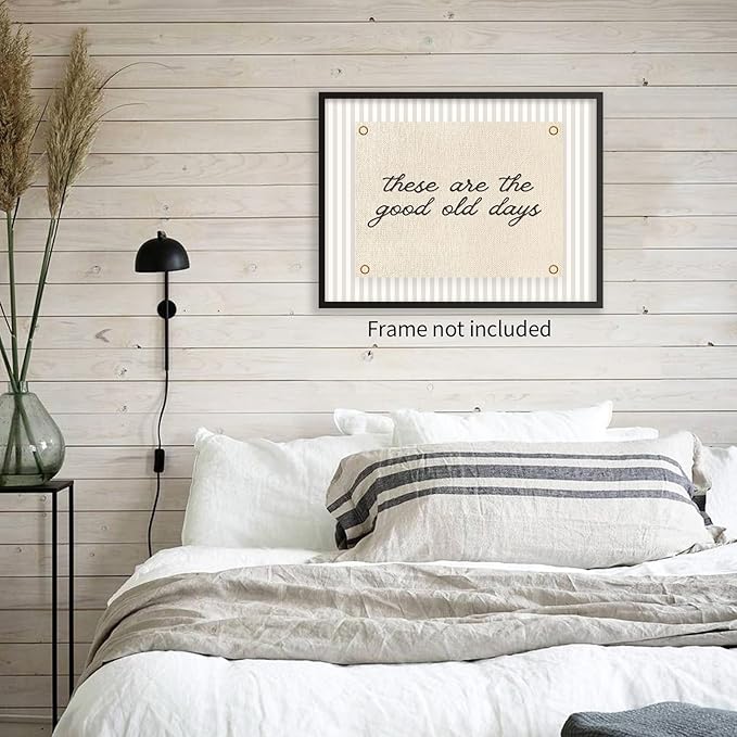 YYS These Are the Good Old Days Wall Art Inspirational Quotes Poster Modern Minimalist Positive Affirmations Canvas Prints for Office Bedroom Wall Decor 08x10 inch Unframed