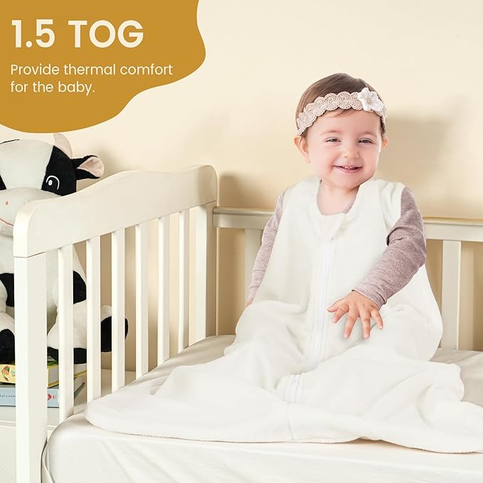PHF 3 Pack Warm Micro-Fleece Baby Sleep Sack 12-18 Months, Soft Baby Wearable Blanket, 2-Way Zipper Sleeping Bags, Comfy Toddler Sleeping Sack for Girls, Large Size, Butterfly