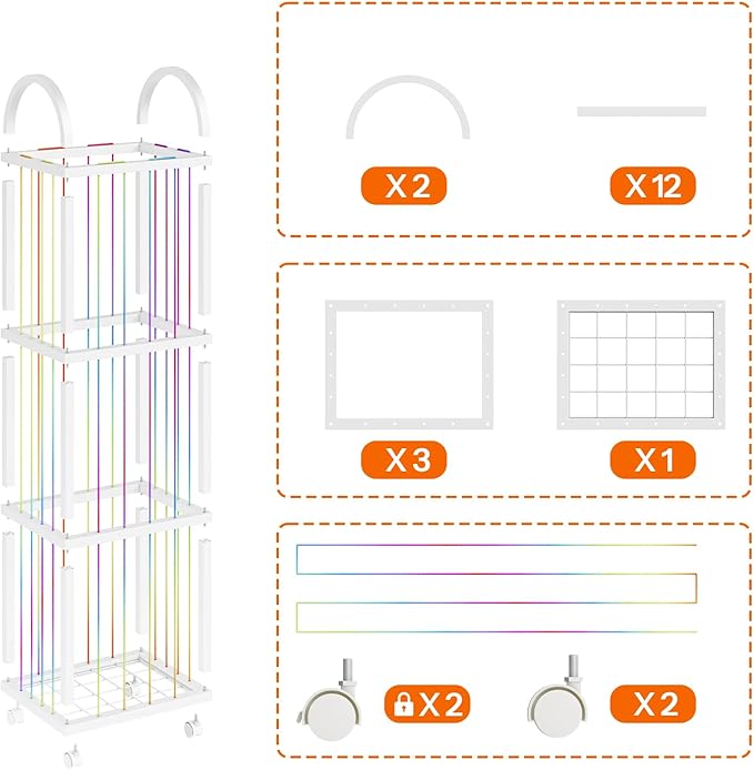 HOOBRO Stuffed Animal Storage & Organizer, Thicken PVC Stuffed Animal Holder with Wheels and Elastic Band, Zoo Plush Toy Storage Organizer for Nursery, Playroom, Living Room, White WT128CW01