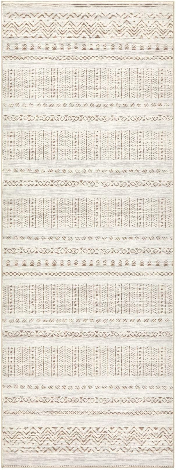 Area Rugs for Living Room Washable Living Room Rug Soft Neutral Indoor Floor Carpet Non-Slip Stain Resistant Modern Boho Rugs for Bedroom Dining Room Kids Room Nursery Office Home Dark Grey