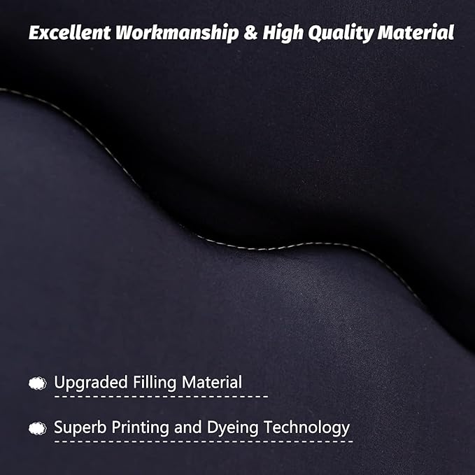 MAXYOYO Japanese Futon Mattress - Thick Comfortable Roll Up Sleeping Pad, Twin, Black Stripe