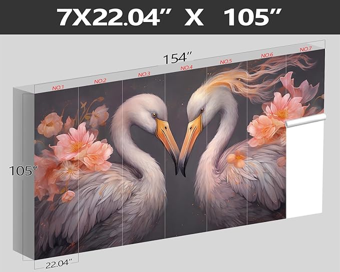 XMPMBM-Floral Birds Animals Fabric Wallpaper Living Room Bedroom Bathroom Nursery Room Wall Mural-W 154" X H 105"(112 Square Foot)