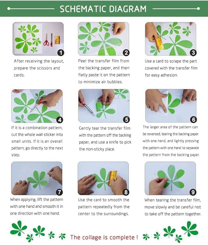 Weeds Wildflower Wall Stickers, Watercolour Colorful Flower Floral Buterflying Wall Decal for Nursery Kitchen Home