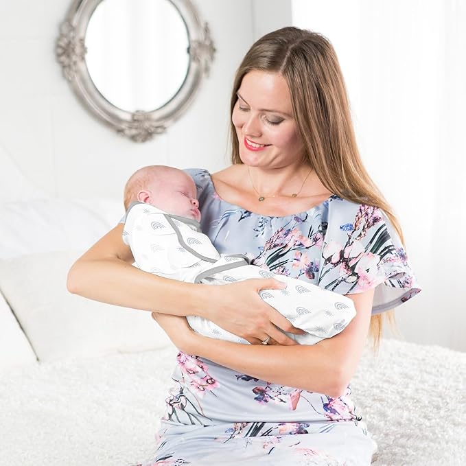 Mama Cheetah Baby Swaddle Blanket with Zipper, Newborn Swaddle Sack, Baby Swaddles Sleep Sack 4-7 lbs, Baby Swaddle Wrap for Baby Boy & Baby Girl, 3-Pack