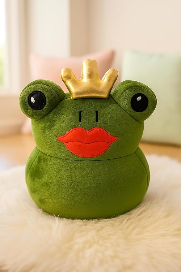 Frog Gift for Women – Cute Frog Door Stopper 3 lbs with Crown – Weighted Decorative Doorstop for Bedroom, Living Room, Kids Room & Home Décor