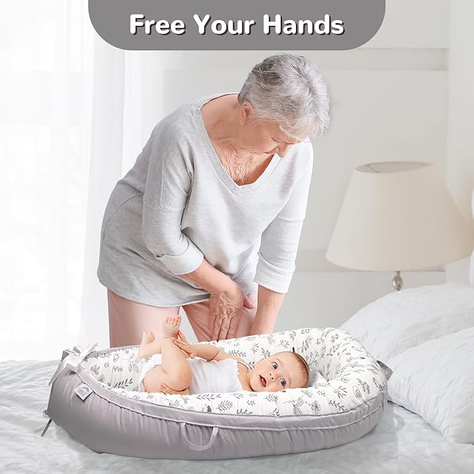 Baby Lounger, Infant Lounger for Newborn,Portable Baby Nest Cover Breathable & Soft, Newborn Essentials