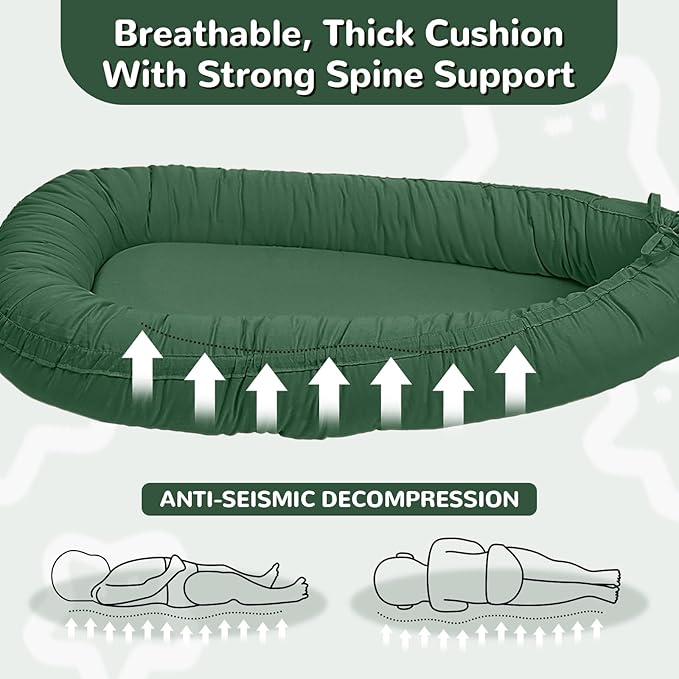 Baby Lounger, Infant Lounger for Newborn,Portable Baby Nest Cover Breathable & Soft, Newborn Essentials