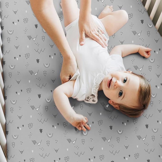 KeaBabies 2-Pack Baby Crib Sheets for Boys, Girls - 52x28 Viscose Derived from Bamboo Toddler Bed Sheets Neutral, Fitted Crib Mattress Cover for Standard Baby Bedding, Soft & Cozy (Woodland)