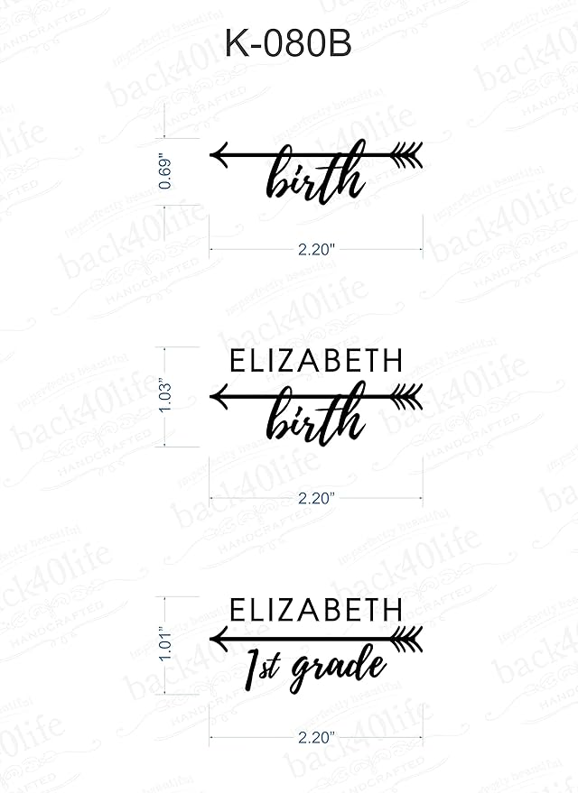Vinyl Markers for Kids Growth Chart Ruler (K-080B) by Back40Life