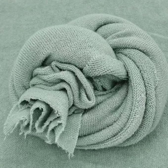 Newborn Posing Wrap Newborn Photography Props Soft Stretch Knit Blanket Handmade Wrap for Baby Boys Girls Photoshoot