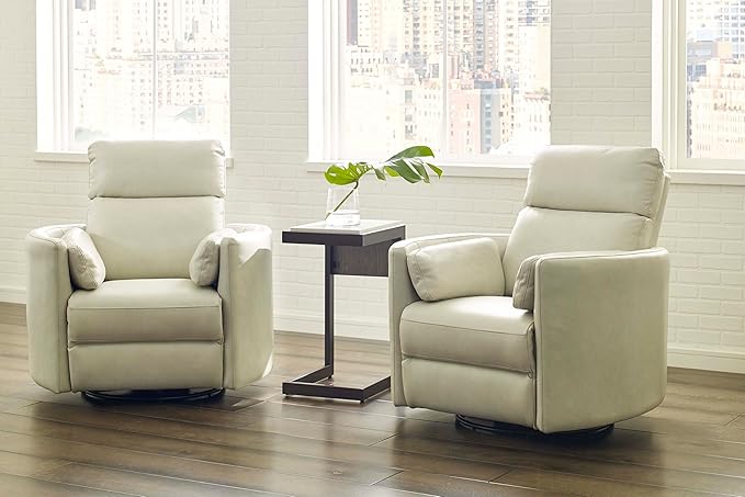 Parker Living Radius - Florence Ivory - Powered by Freemotion Cordless Power Swivel Glider Recliner