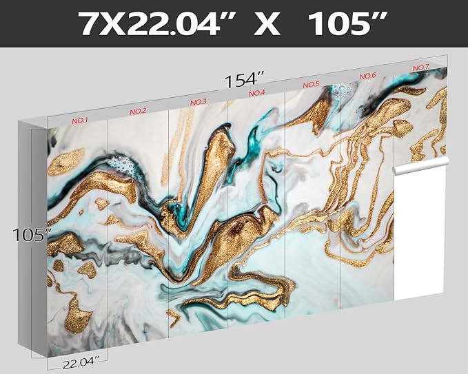 XMPMBM-Gold Quicksilver Marble Fabric Wallpaper Abstraction Art Textured Living Room Bedroom Bathroom Wall Mural-W 154" X H 105"(112 Square Foot)