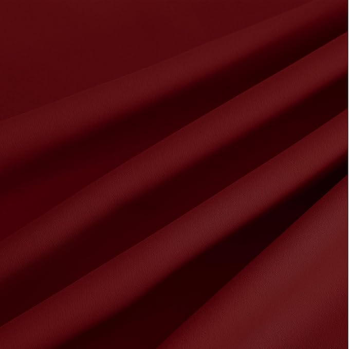 NICETOWN Burgundy Red Curtains for Living Room 84 inches Long 2 Panels, Thermal Grommet Curtains for Living Room, Noise Reducing Privacy Window Treatment Shades for Nursery, Laundry Patio, W52