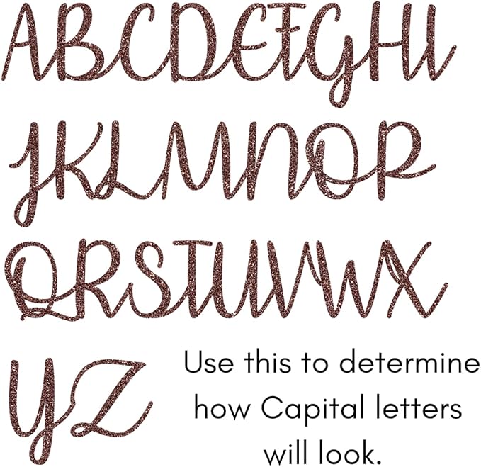 2.5 Inch Tall Custom Word Scroll Script Cursive Font Affection, Choose Wood Material for Names, Unfinished Initials Craft, Kid's Room Sign, Wall Plaque (2.5")