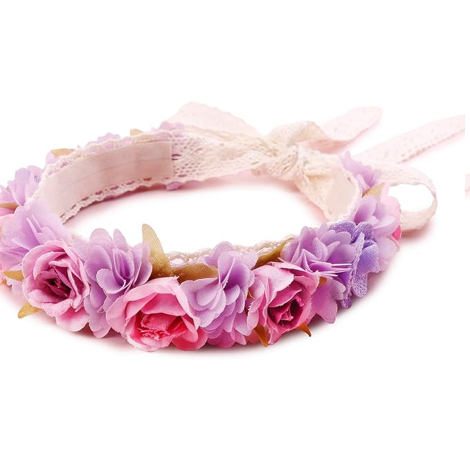 New Model Children Girl Lace Headbands Lace Flower Hairbands 2pcs Hair Accessories Gift for Children (lace-8)
