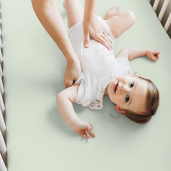 KeaBabies 2-Pack Baby Crib Sheets for Boys, Girls - 52x28 Viscose Derived from Bamboo Toddler Bed Sheets Neutral, Fitted Crib Mattress Cover for Standard Baby Bedding, Soft & Cozy (Wildflowers)