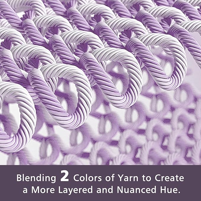 EMME Cotton Muslin Queen Blanket Bed Layering Breathable Gauze Blanket Soft Lightweight Blankets Adults (Purple, 90"x90")
