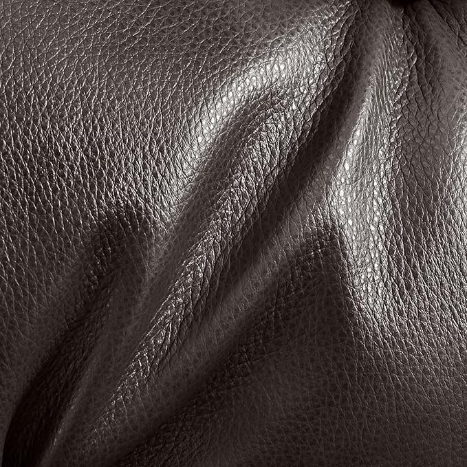 CHITA Genuine Leather Power Swivel Glider Recliner Chair for Adults, FSC Certified Electric Nursery Rocker Recliner Chair for Living Room, Dark Brown