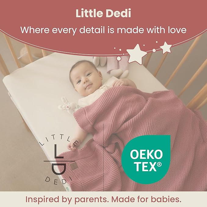 Baby Soft Knitted Blanket, 31 x 39 in, Dusky Pink, Soft & Breathable, Oeko-Tex Certified, Lightweight & Cuddly, Perfect for Newborns, Toddlers, Cot, Pram & Baby Room