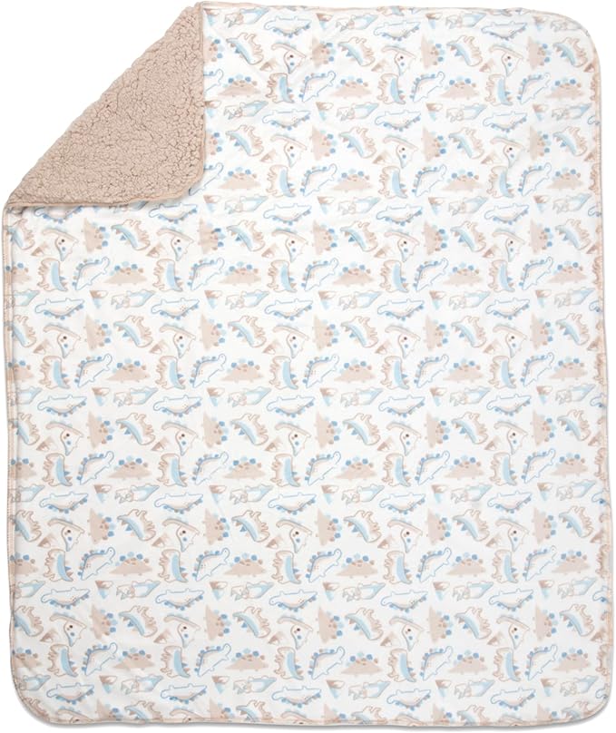 Baby Essentials Sherpa Fleece Baby Blanket 35x30 – Super Soft, Warm Reversible Baby Blankets for Newborns, Infants, Toddlers, and Nursery