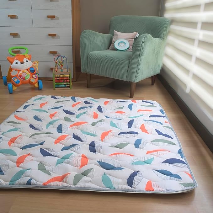 Discover The Pupilo 3-in-1 Baby Play Mat, Nap Mat & Toddler/Baby Seat– Surprising Thick Non-Slip Foam Mat. Quick and Easy Clean | Fits in Baby Playpen
