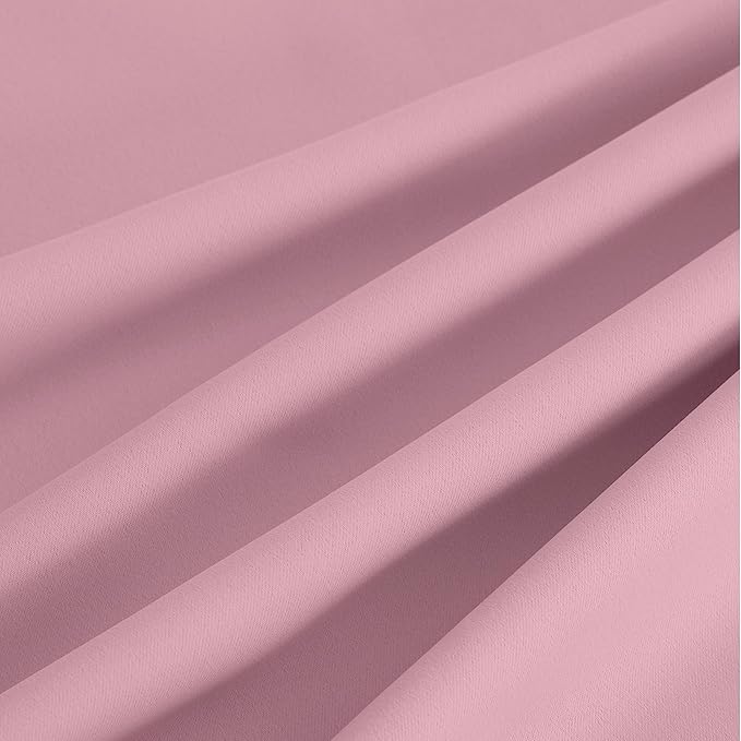NICETOWN Rouge Pink Room Darkening Curtains for Bedroom 84 inches Long 2 Panels, Thermal Grommet Curtains for Living Room, Noise Reducing Privacy Window Treatment for Nursery, Laundry, W52