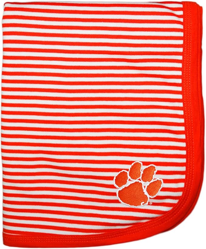 Creative Knitwear Clemson Tigers Striped Baby and Toddler Blanket