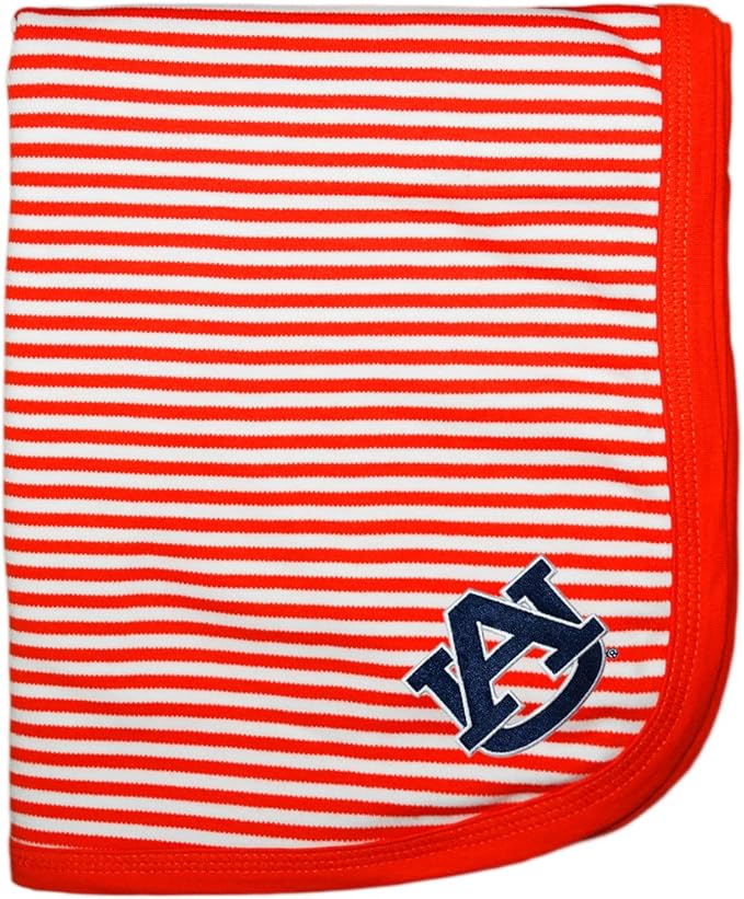 Creative Knitwear Auburn Tigers Striped Baby and Toddler Blanket