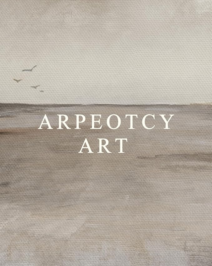 ARPEOTCY Classical Framed Canvas Wall Art, 8x10 Inch Vintage Beach Seascape Wall Art Home Decor Aesthetic, Oil Paintings for Living Room Bedroom Bathroom Office Kitchen Shelf Decor